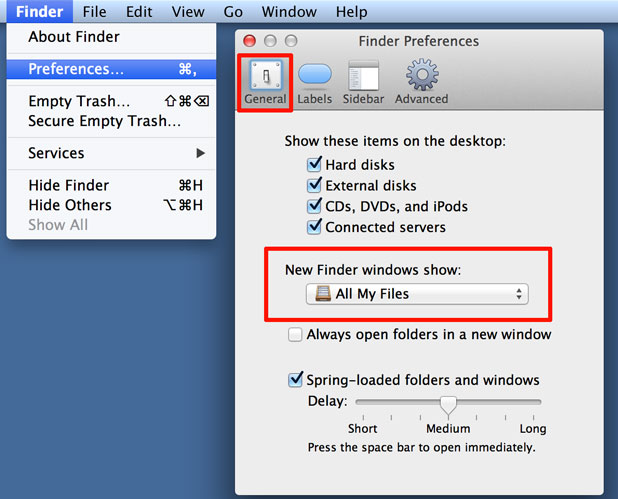 Mac show all files